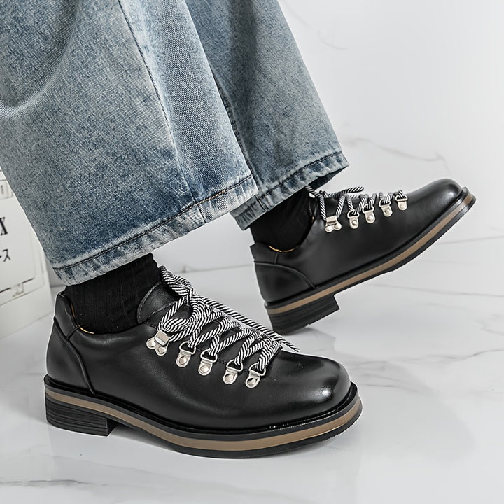 Polished Derby Lace-Up Shoes