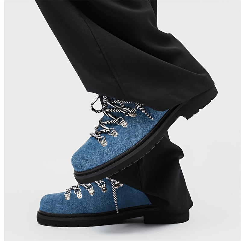 Plush Casual Lace-Up Derby Shoes