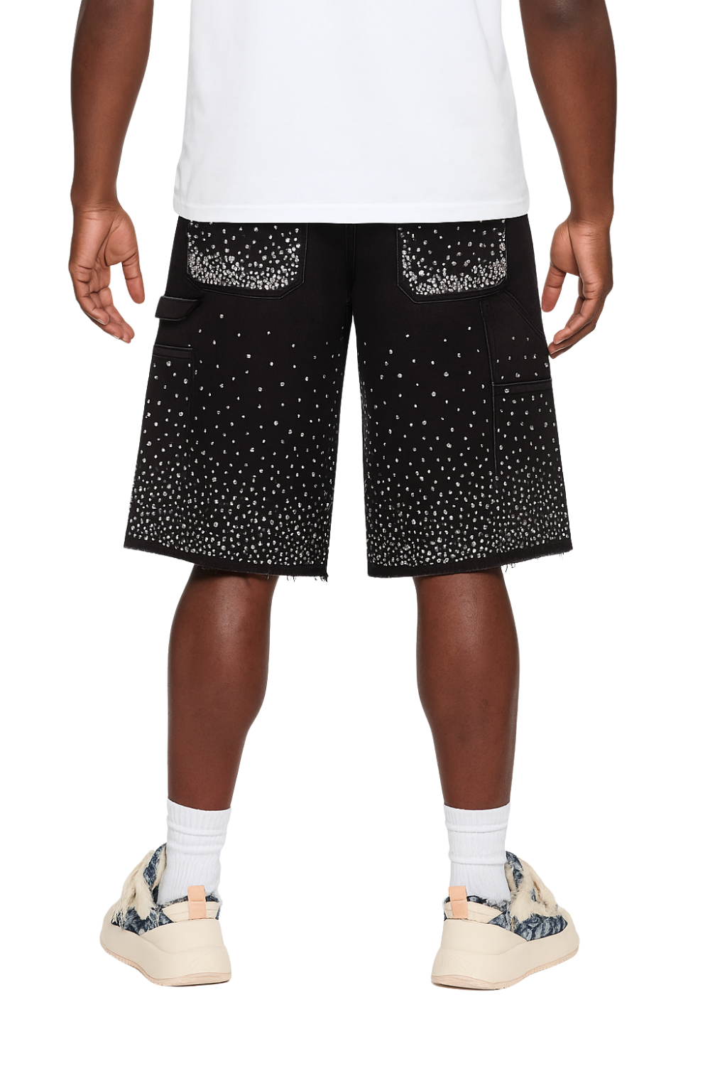 Stone Denim Shorts