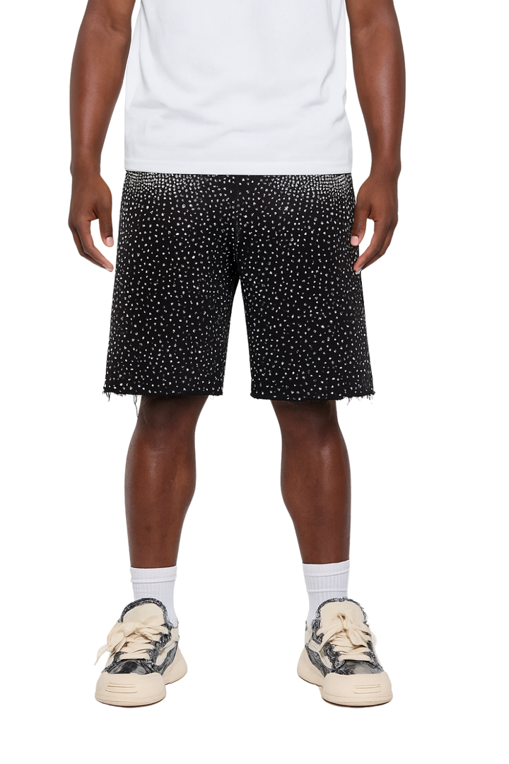 Stone Denim Shorts