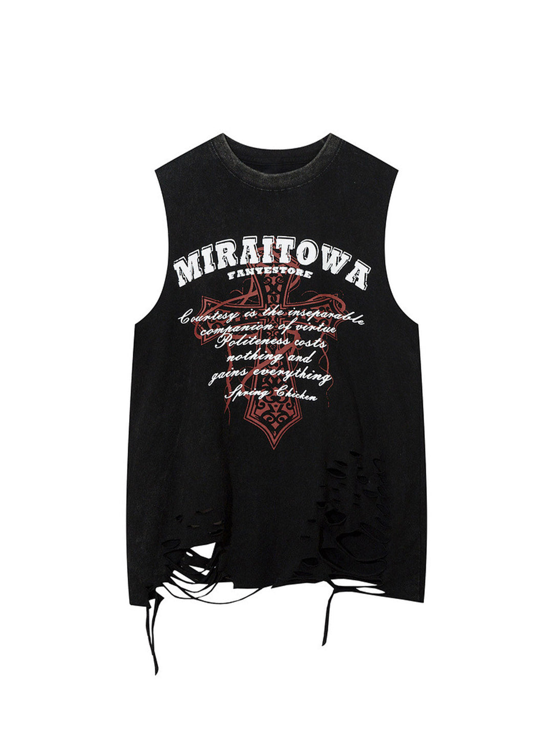 Miraitowa Distressed Graphic Tank