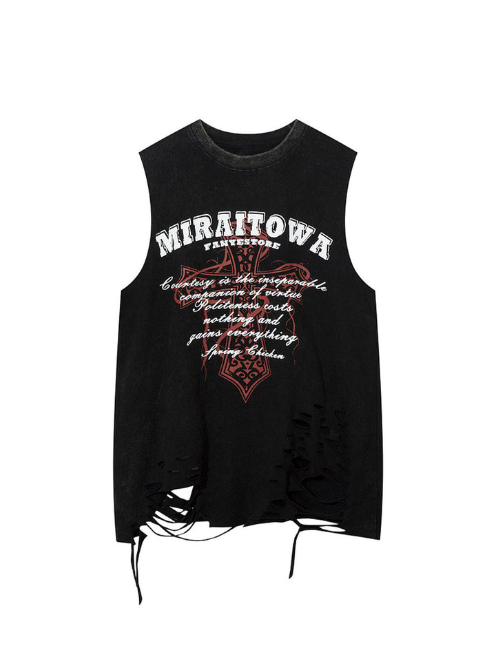 Miraitowa Distressed Graphic Tank