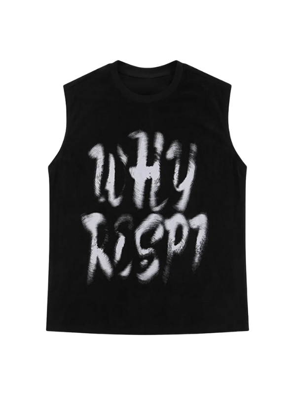 Why Risp7 Sleeveless Graphic Tee