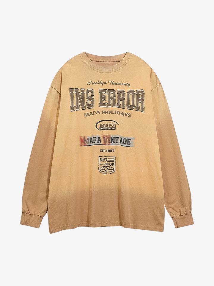 Ins Error Vintage Long Sleeve
