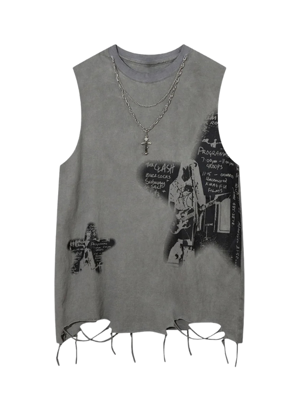 The Clash Graphic Sleeveless Top