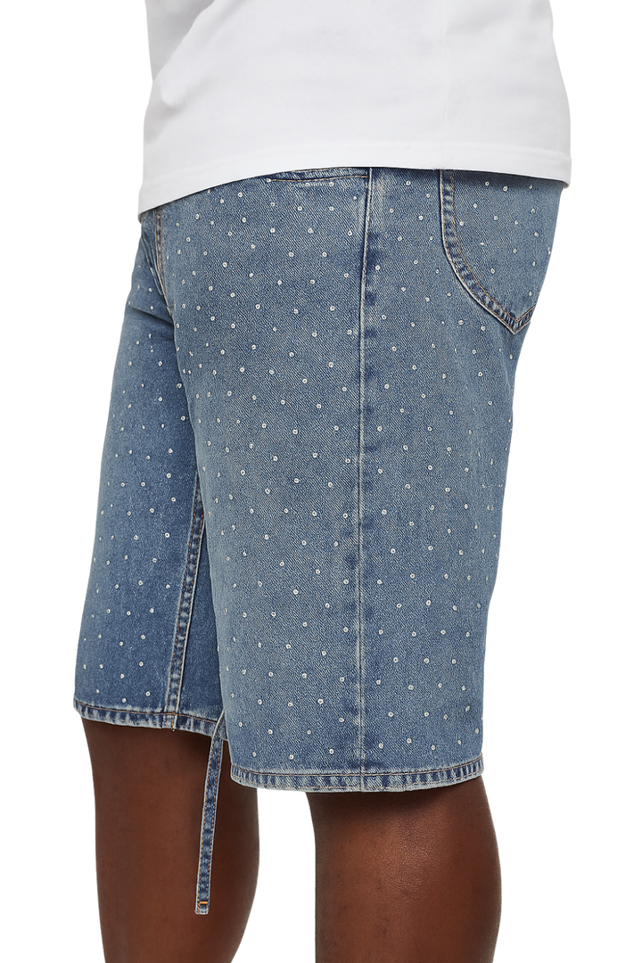 Stone Denim Shorts