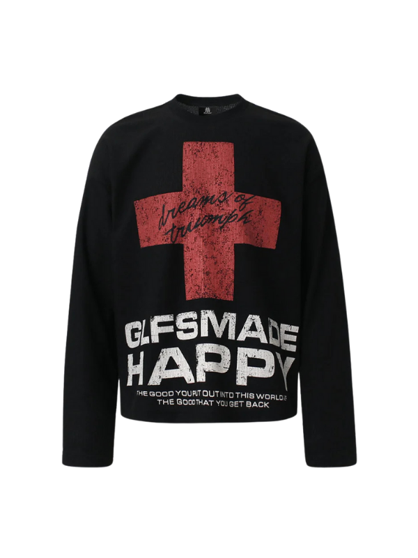 Glfsmade Happy Cross Long Sleeve