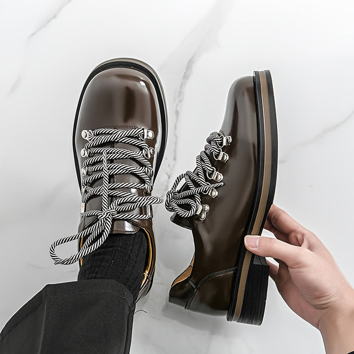 Polished Derby Lace-Up Shoes