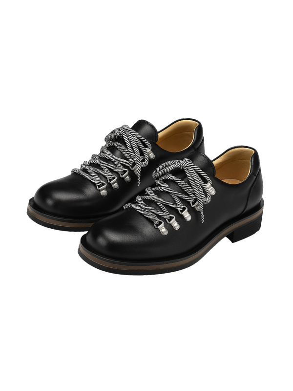 Polished Derby Lace-Up Shoes