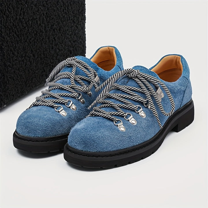 Plush Casual Lace-Up Derby Shoes