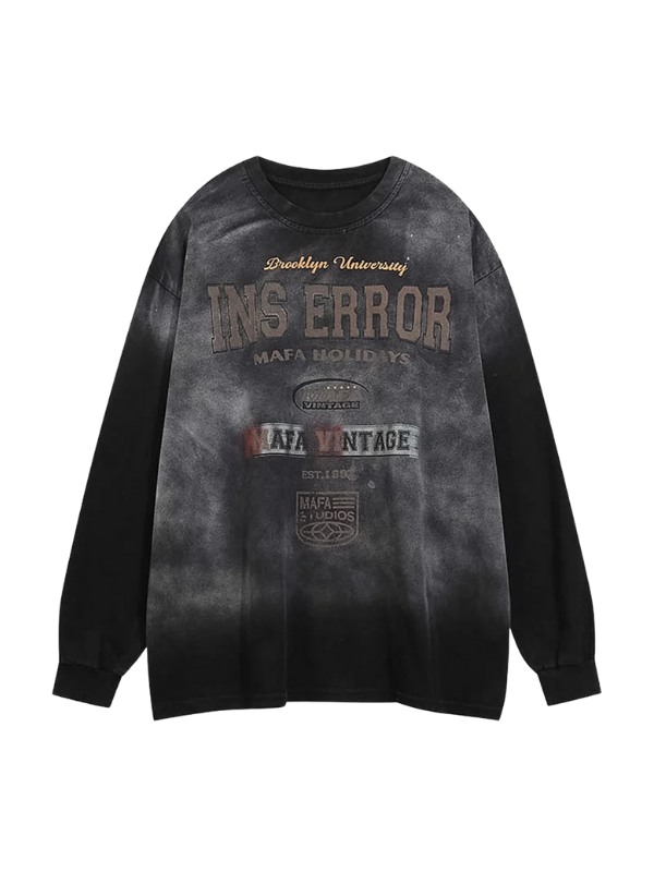 Ins Error Vintage Long Sleeve