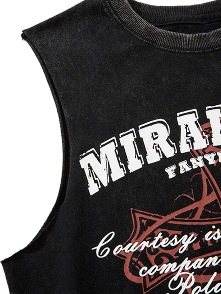 Miraitowa Distressed Graphic Tank