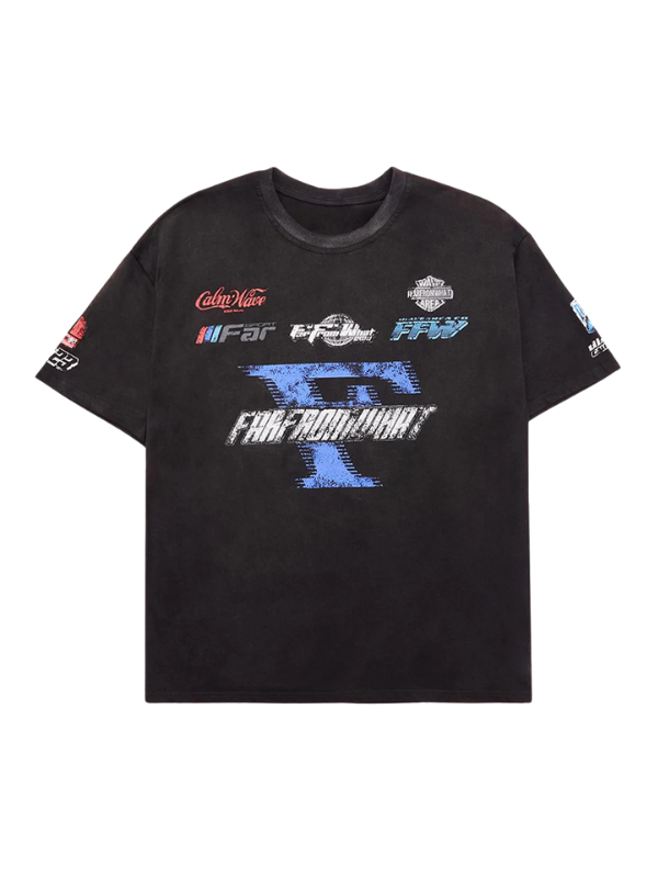 Racing Afterimage Letter Shirt
