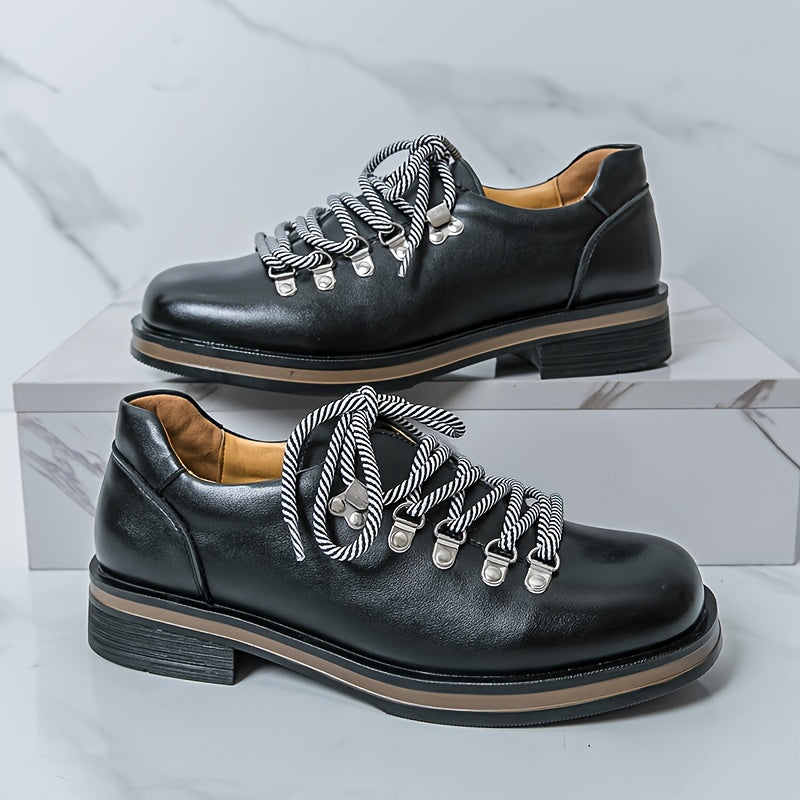 Polished Derby Lace-Up Shoes