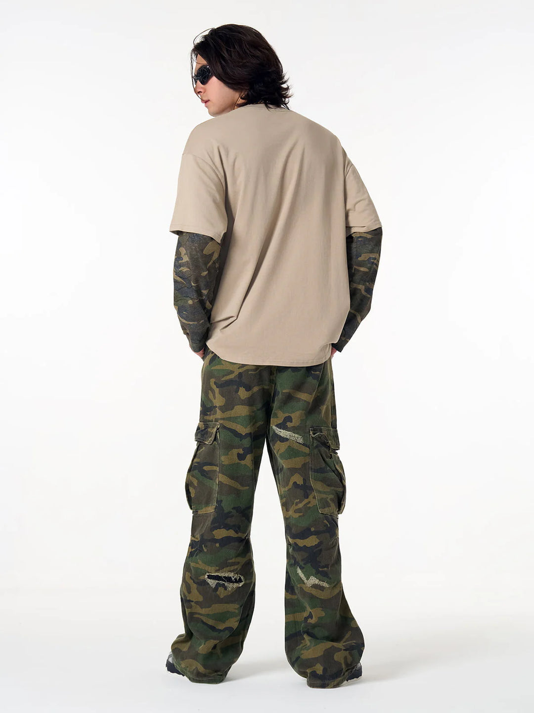 Fleetwood Mac Camo Layered Long Sleeve