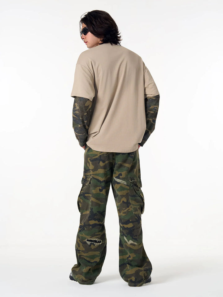 Fleetwood Mac Camo Layered Long Sleeve