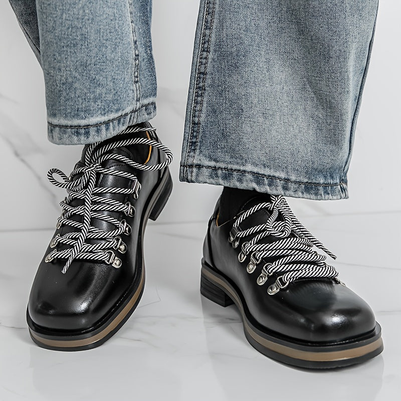 Polished Derby Lace-Up Shoes