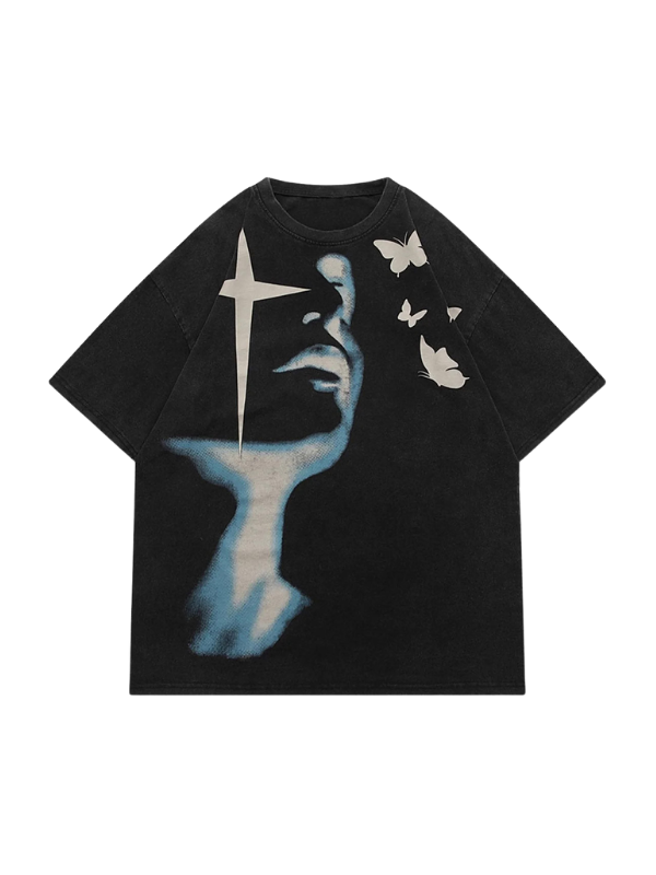 Abstract Portrait Graphic Tee
