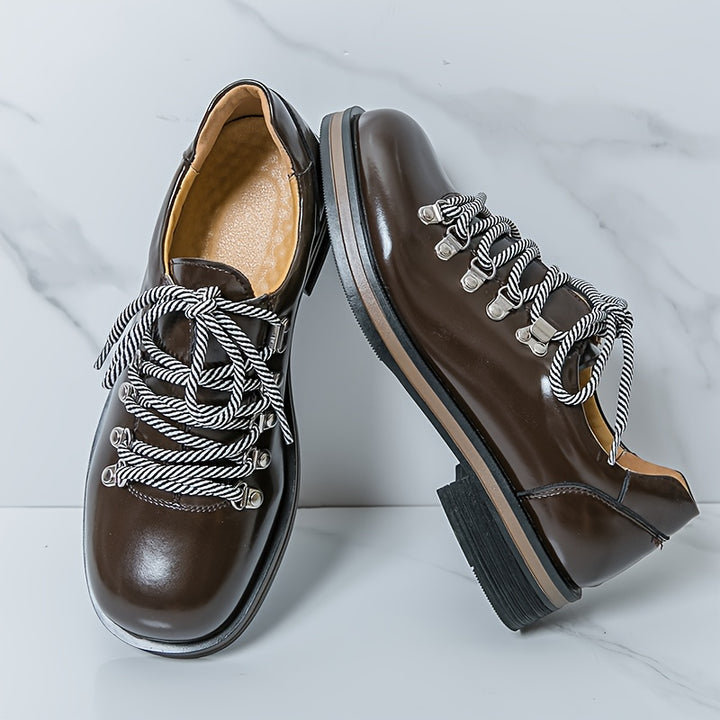 Polished Derby Lace-Up Shoes