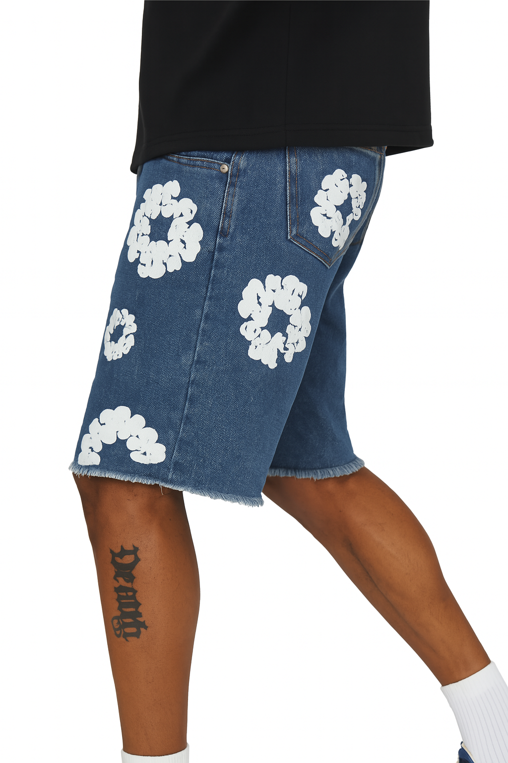 Floral Denim Shorts