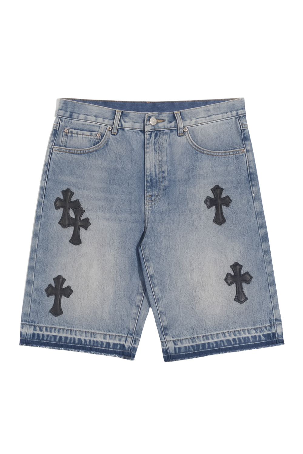 Cross Denim Shorts