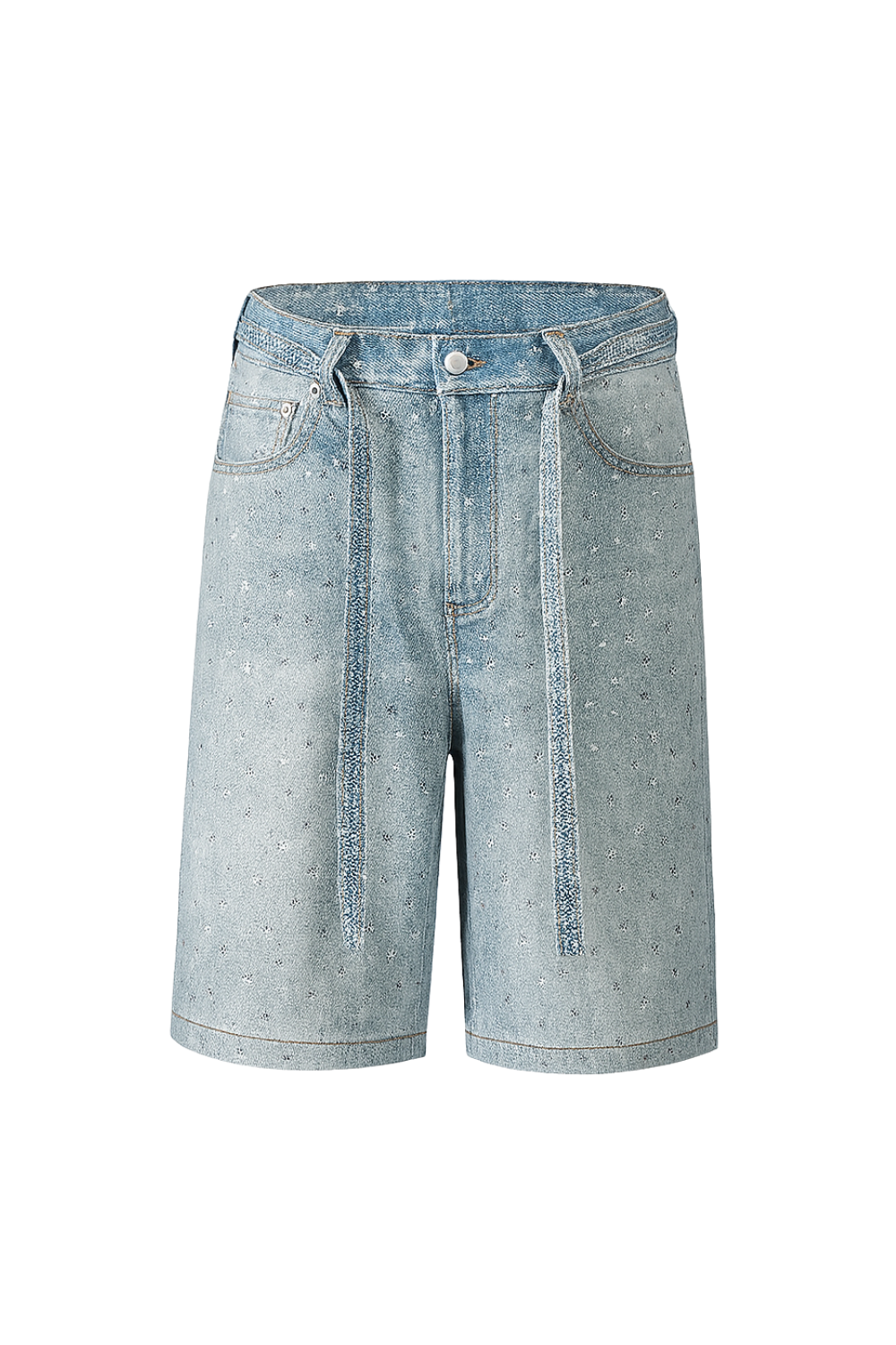 Crystal Wash Denim Shorts