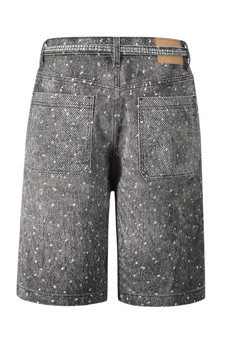 Crystal Wash Denim Shorts