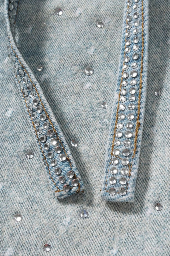 Crystal Wash Denim Shorts