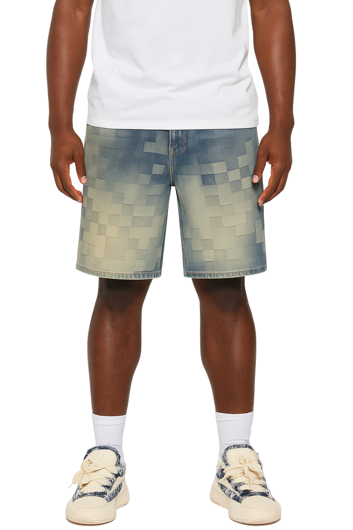 Fade Denim Shorts