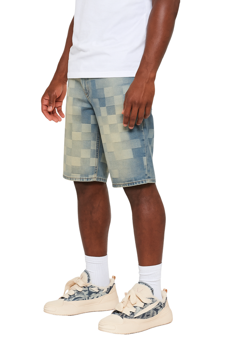 Fade Denim Shorts