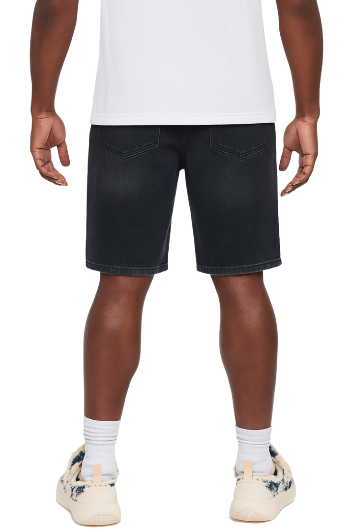 Graphic Denim Shorts