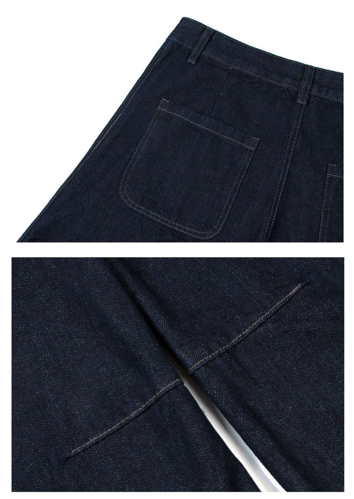 Raw Edge Baggy Jeans
