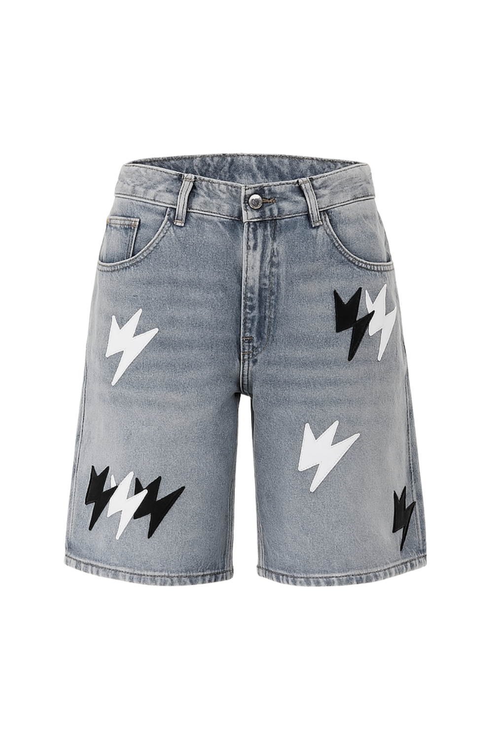 Lightning Denim Shorts