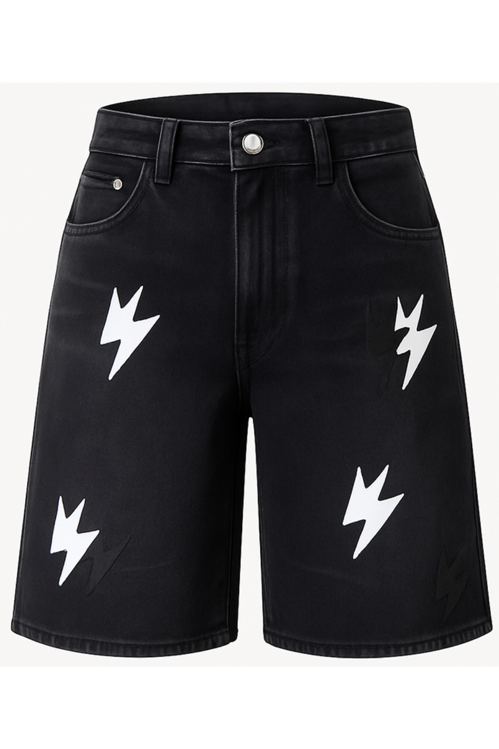 Lightning Denim Shorts