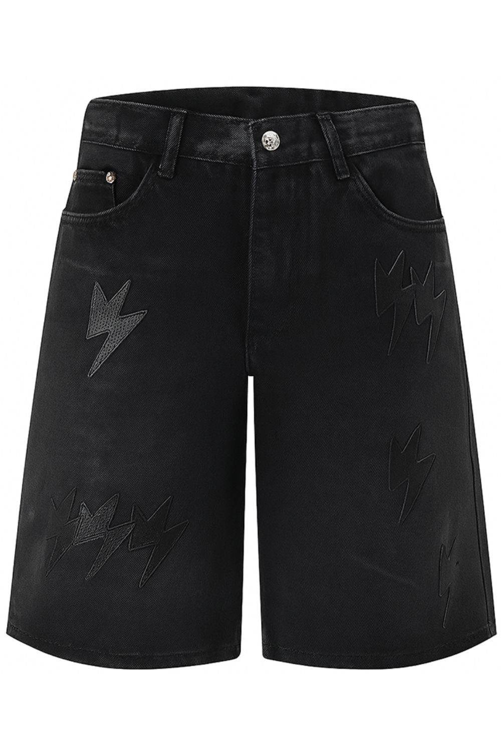 Lightning Denim Shorts
