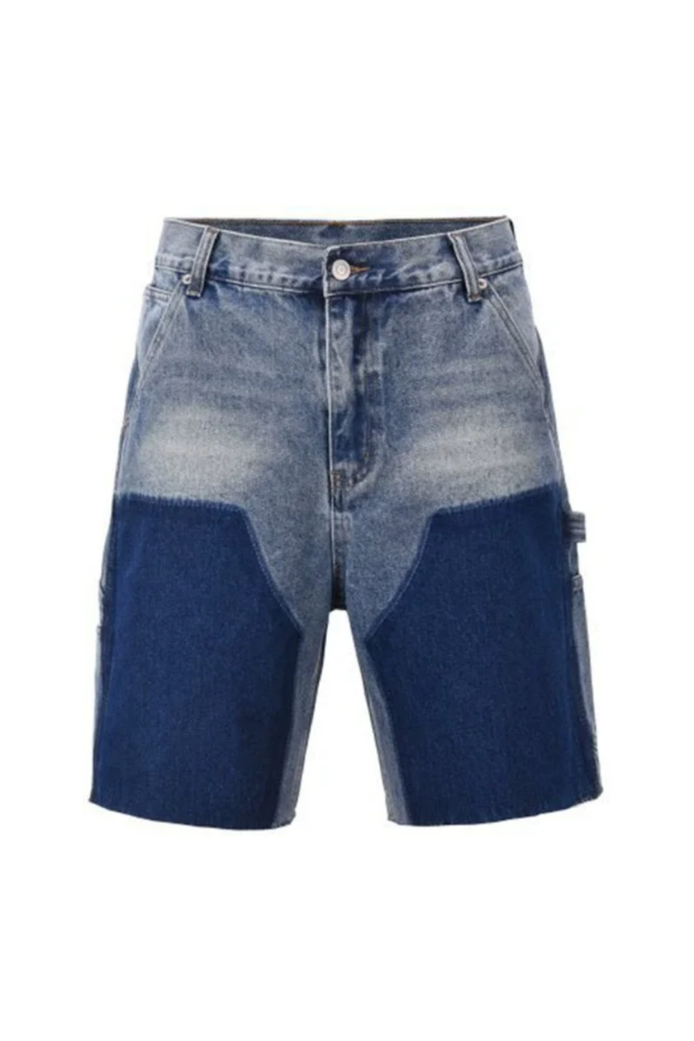 Panel Denim Shorts