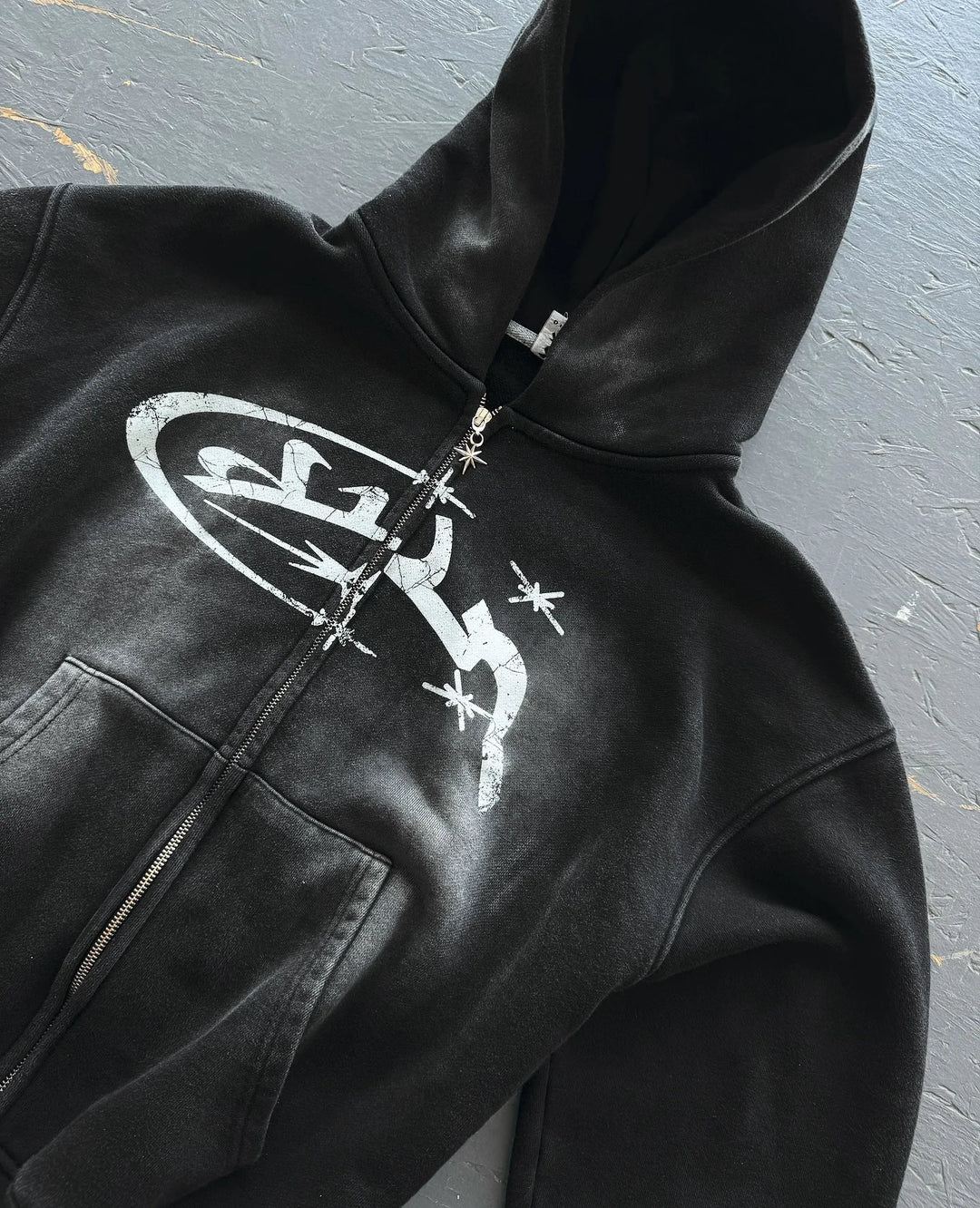 Starburst Spray Zip Hoodie