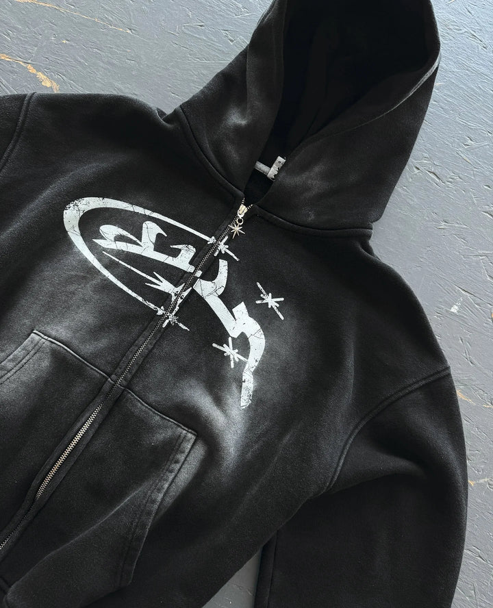 Starburst Spray Zip Hoodie