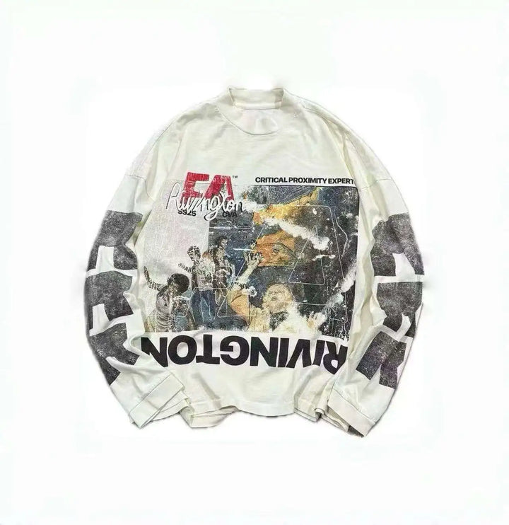 Graphic Print Long Sleeve Tee