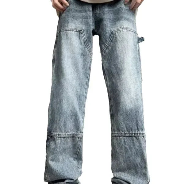 Cargo Style Denim Pants