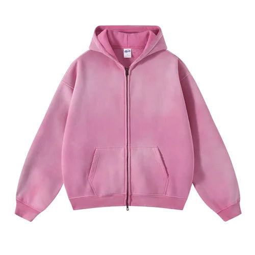 Faded Aura Zip Hoodie