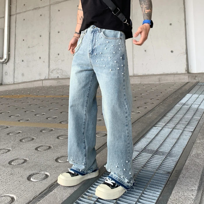 Paint Mist Denim Trousers