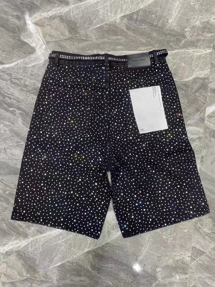 Stone Denim Shorts