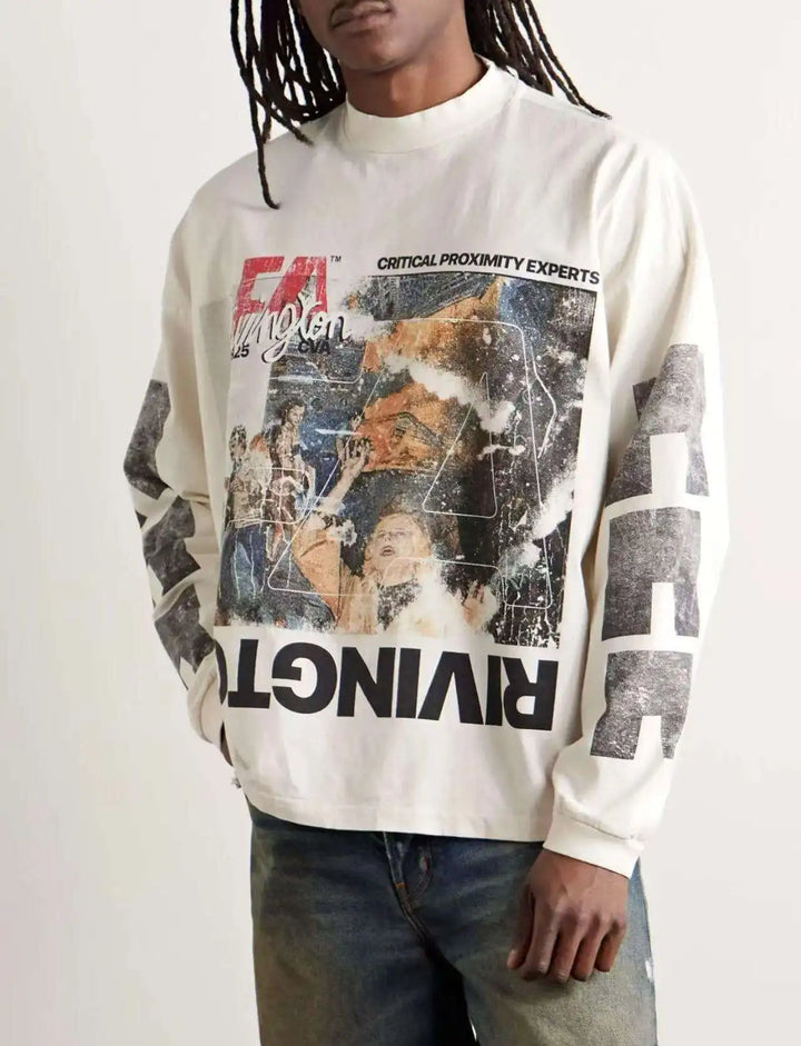 Graphic Print Long Sleeve Tee