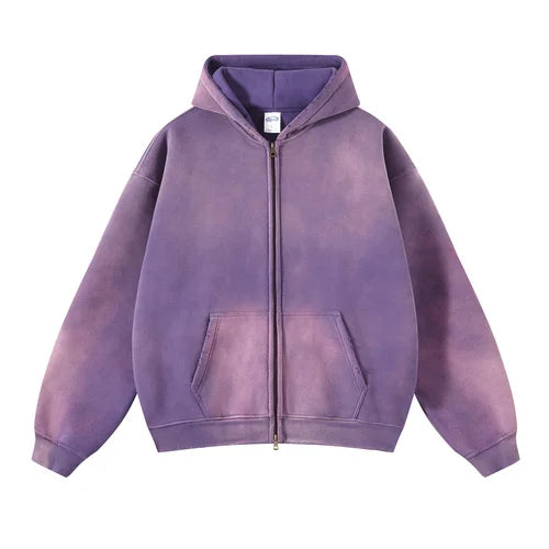 Faded Aura Zip Hoodie