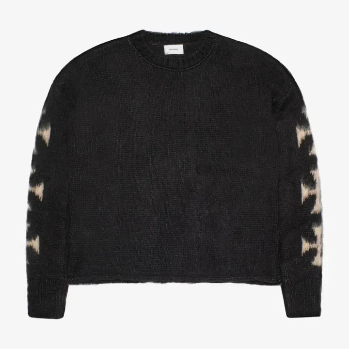 Cross Pattern Knitted Sweater