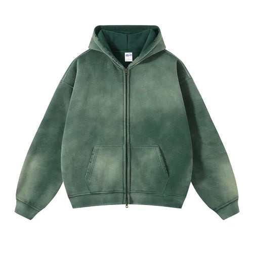 Faded Aura Zip Hoodie