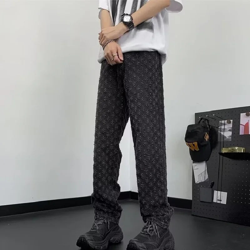 Jacquard Fade Denim Jeans