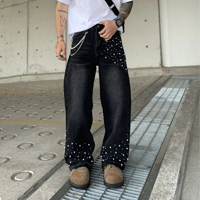 Paint Mist Denim Trousers