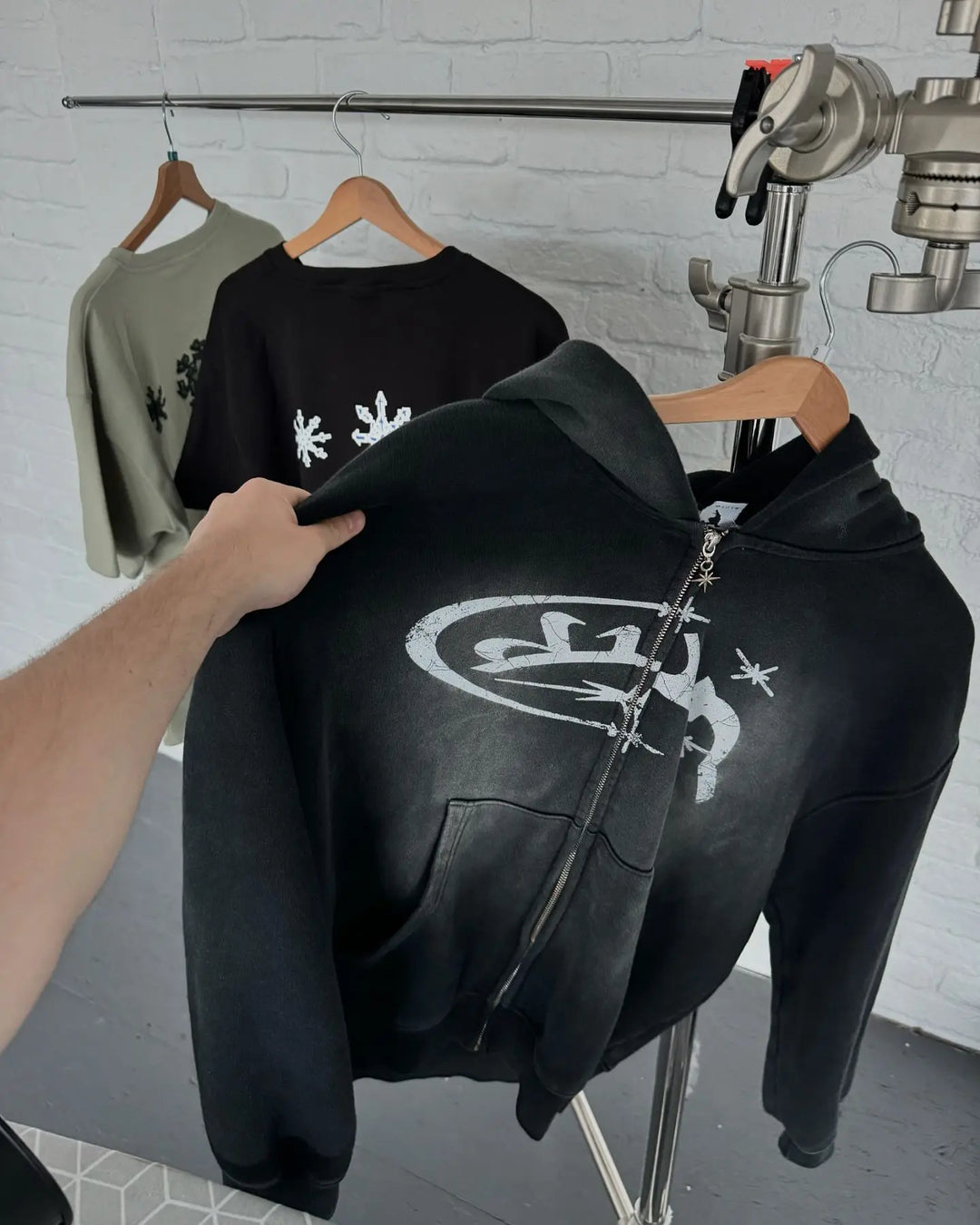 Starburst Spray Zip Hoodie